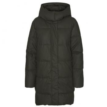 Steppmantel VERO MODA VMGRETAKYLIE COATED COAT NOOS Gr. S (36), grau (peat) Damen Mäntel