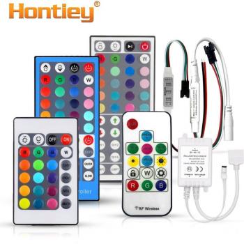 Hontiey 24-Key RGB LED Controller for SMD 3528 5050 with Remote