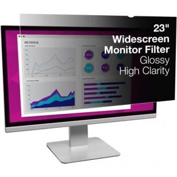 23″ Ultra‑Clear Monitor Privacy Film – Black