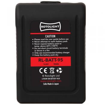 Rotolight RL‑BATT‑95 V‑Mount Powerbank – 95 Wh Li‑Ion, D‑Tap für Anova Pro Flächen