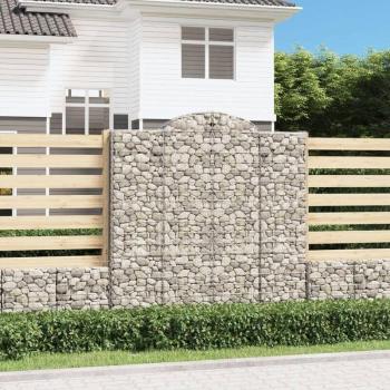 Paniers À Gabions Arqués de Luxe 3 Pcs 200x50x200/220
