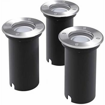 VidaXL 3-Pack Round Outdoor LED Ground Lights