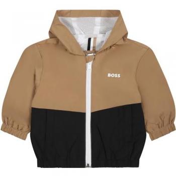 Chaqueta cortavientos BOSS para bebé niño con capucha