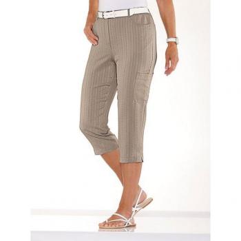 Beige Caprihose Classic Basics 48 Normalgrößen