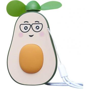 Mini ventilador aguacate sonrisa USB