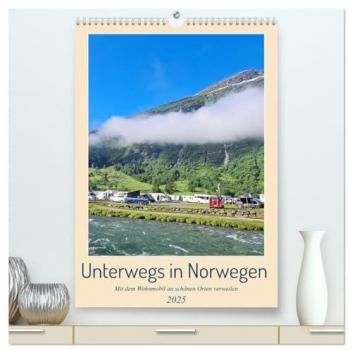 Norwegen Wohnmobil Premium Wandkalender 2025 DIN A2 Hochglanz