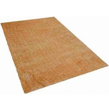 Tappeto Shaggy Beige Chiaro 140 x 200 cm Moderno Alto Pelo Trapuntato Rettangolare