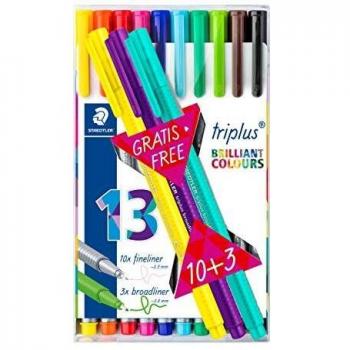 334 TB13 rotulador de punta fina Fino Multicolor 10 pieza(s)