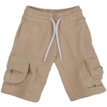 John Richmond Pantaloni beige bambino Bermuda fusa cargo