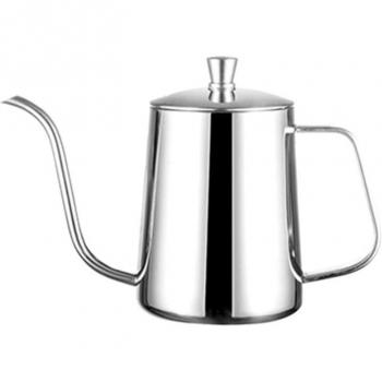 Bouilloire à Café en Acier Inoxydable, Design Long Bec