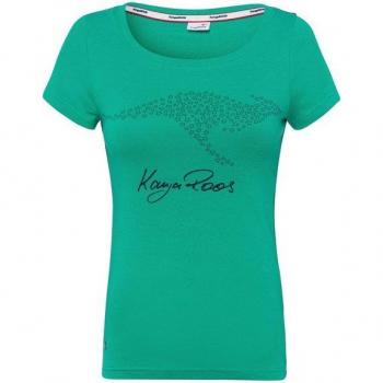 KANGAROOS Grün T-Shirt – 100 % Baumwolle, Rippware, Figurbetont – Rundhals – Größe XL