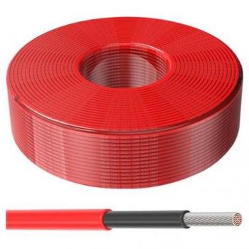 Solární kabel 1500V, 6mm2, červený, 100m GETI GF-C06