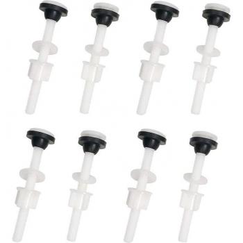 Ensemble 8 vis plastiques M10 + joints pour réservoir de WC