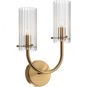 Maytoni Arco Wall Lamp Brass, Glass Shade
