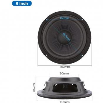 AIYIMA 2Pcs Auxiliary Diaphragm Radiator Woofer Speaker 5/6/8/10 Inch