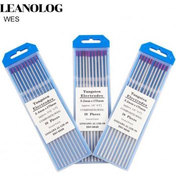 10er Set Lila Kopf WES Wolfram Elektrode 1,0/1,6/2,0/2,4/3,0/3,2/4,0 x175mm TIG Nadel