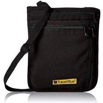 Travel Blue, Reiseaccessoire, Ultraflache Halstasche, Schwarz