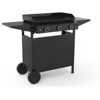 Chariot de Plancha Noir 75 cm – Forge Adour