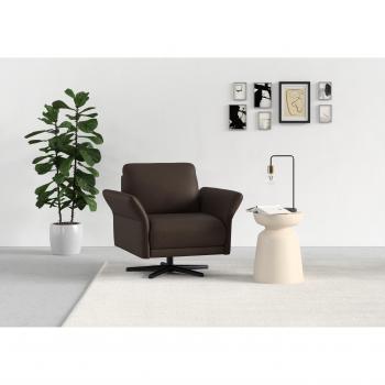 Sit&More Yolo Drehsessel – B:90 cm, H:87 cm, T:87 cm, braun, Sternfuss