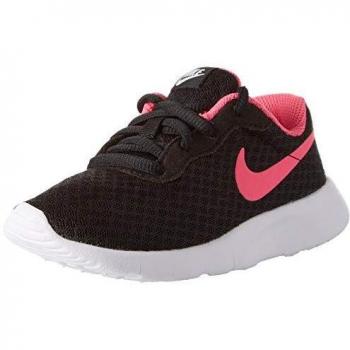 Nike Mädchen Tanjun Casual Sneaker, Schwarz/Rosa/Weiß, EU 27,5