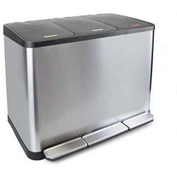 Contenitore differenziata esterno con coperchio a pedale 3x15 lt