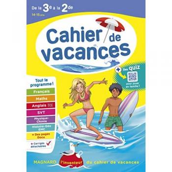 Cahier de vacances 2025, de la 3e vers la 2de