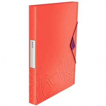 Leitz Dokumentenbox Urban Chic A4, 250 Blatt, 3 cm, Gummiband, Rot