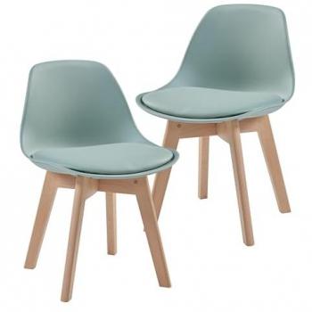 Chaises pour enfants Elvdal vert menthe en lot de 2