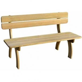 Banco de Jardín de Madera de Pino Impregnada 150 cm
