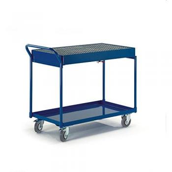 Rollcart Werkstattwagen mit 2 Blechwannen und 300 kg Tragkraft