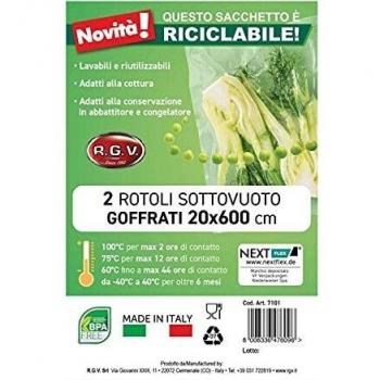 Buste goffrate RGV 20cm x 6mt per cottura in forno