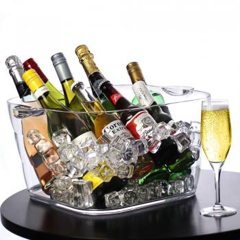 Glacier Giant Acrylic Square Drinks Tub Bundle – 4 Units