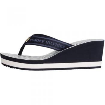 Sandal de Cuña Tommy Hilfiger Marinero con Estilo TH Stripes