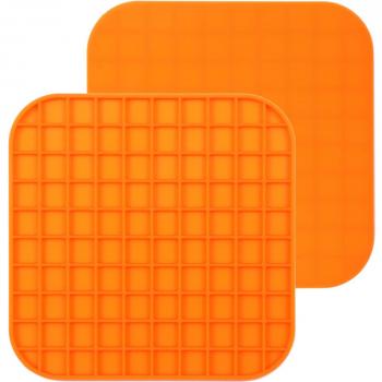 Square Pet Lick & Feed Tray – Anti‑Slip Food Feeder