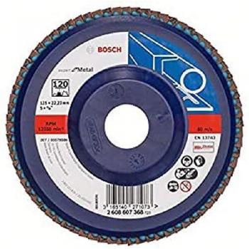 Plateau à lamelles Bosch X551 pour Métaux diamètre 125 mm grain 40 droit