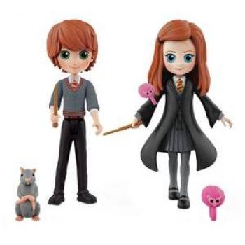 Ron y Ginny Weasley (con varita, Scabbers y Pygmy Puff) – Paquete Dual