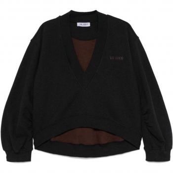 Attico Women's Everyday V-Neck Hoodie – Black – Size 36