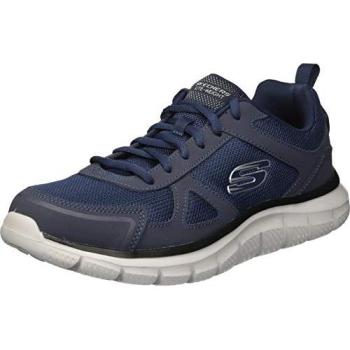 Skechers Track Scloric Navy Blue Lace Trainer (Men's Size 8)
