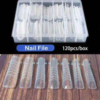 FastBuild NailArt 120pcs Dual Form Gel Molds – Total Cover Finger Extensions