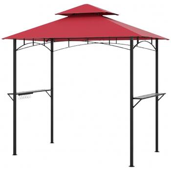 8×5 ft. Two‑Story Outdoor Grill and Wine Shelter
