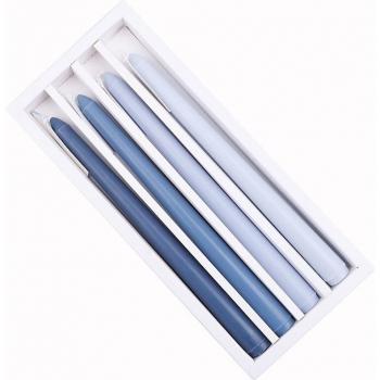 Set de Velas Cónicas de Cera de Soja, 25CM, 4 Piezas, Hechas a Mano, 100% Naturales, 5 Horas de Quema