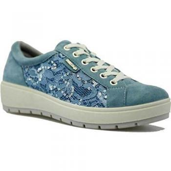 Enval 3265033 Soft Wildleder Sneaker für Damen – Beigefarbe