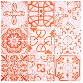 Mosaïque Translucide Rouge MOS68