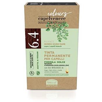 Capelvenere Colours 6.4 Rubio Oscuro Cobre Tinte Permanente Pelo Sin Amoníaco 1 unidad