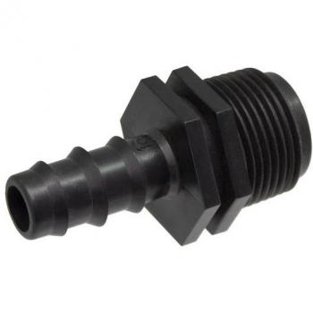 Adaptador macho tubo 16mm a rosca 3/4 blue bird