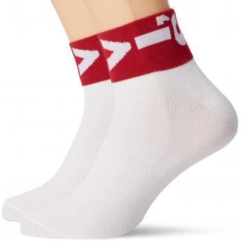 Levi's 2p Calcetines Mid Cut Lazy Tab, Blanco, 39/42