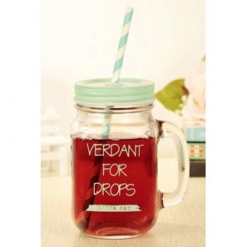 Clear Ice Cream Beverage Bottle