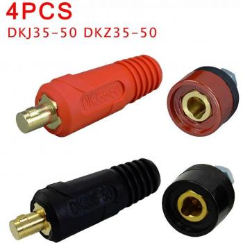 Conector de Soldadura TIG, Estilo Dinse, DKJ35-50 y DKZ35-50, 2 Conectores
