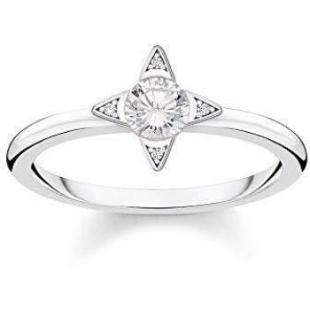 Thomas Sabo Ring mit weißen Steinen 925 Silber TR2268-051-14