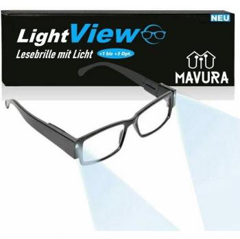 Unisex Lesebrille mit Licht und Blaulichtschutz